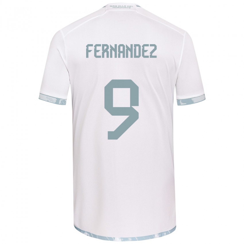 Kinder Leandro Fernández #9 Weiß Grau Auswärtstrikot Trikot 2024/25 T-Shirt Österreich