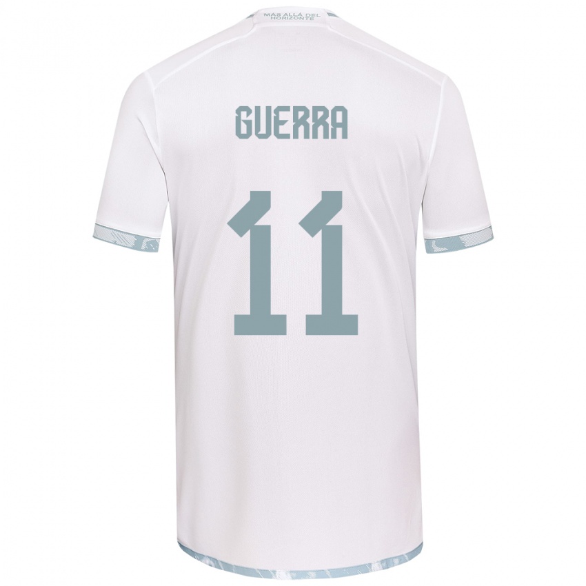 Kinder Nicolás Guerra #11 Weiß Grau Auswärtstrikot Trikot 2024/25 T-Shirt Österreich