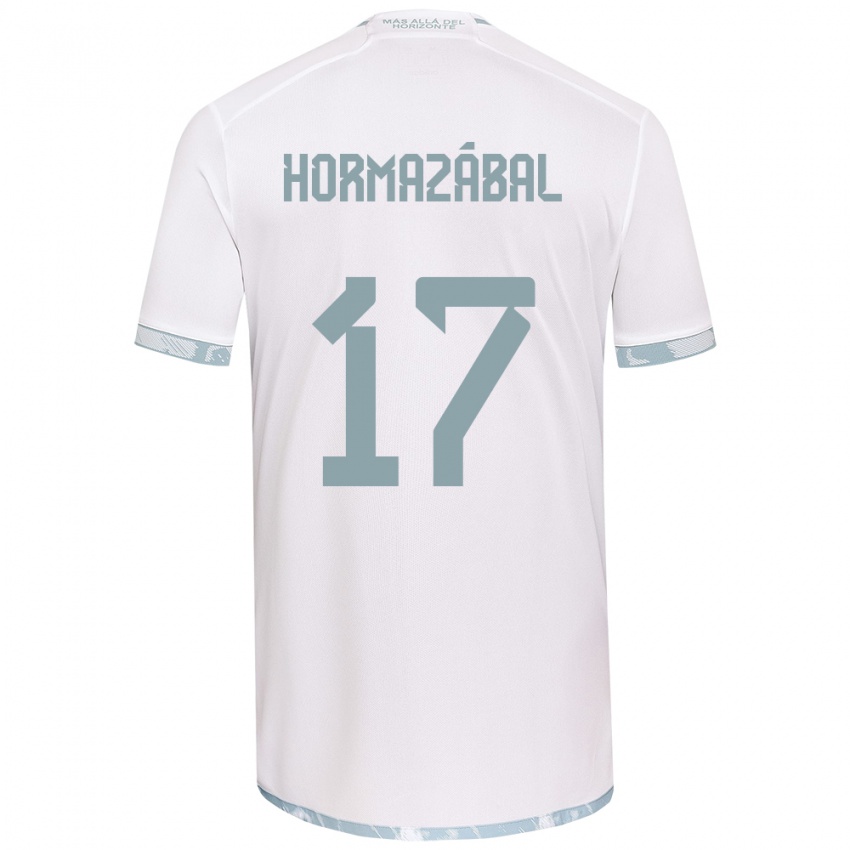 Kinder Fabián Hormazábal #17 Weiß Grau Auswärtstrikot Trikot 2024/25 T-Shirt Österreich