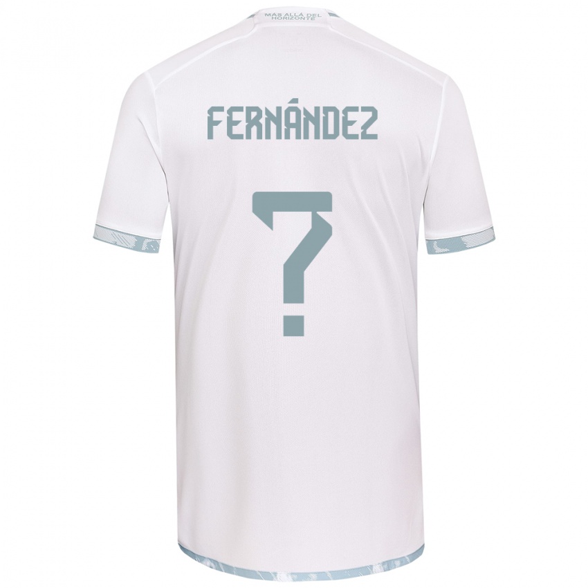 Kinder Joaquín Fernández #0 Weiß Grau Auswärtstrikot Trikot 2024/25 T-Shirt Österreich