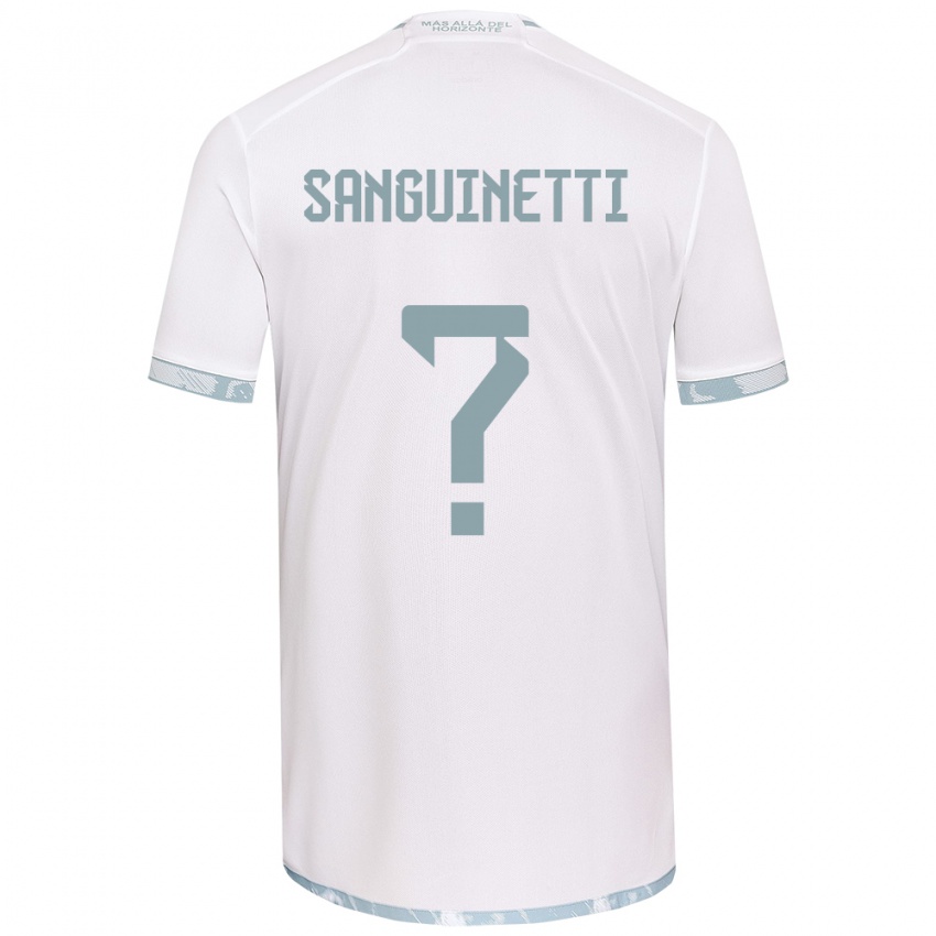 Kinder Fernando Osorio Sanguinetti #0 Weiß Grau Auswärtstrikot Trikot 2024/25 T-Shirt Österreich