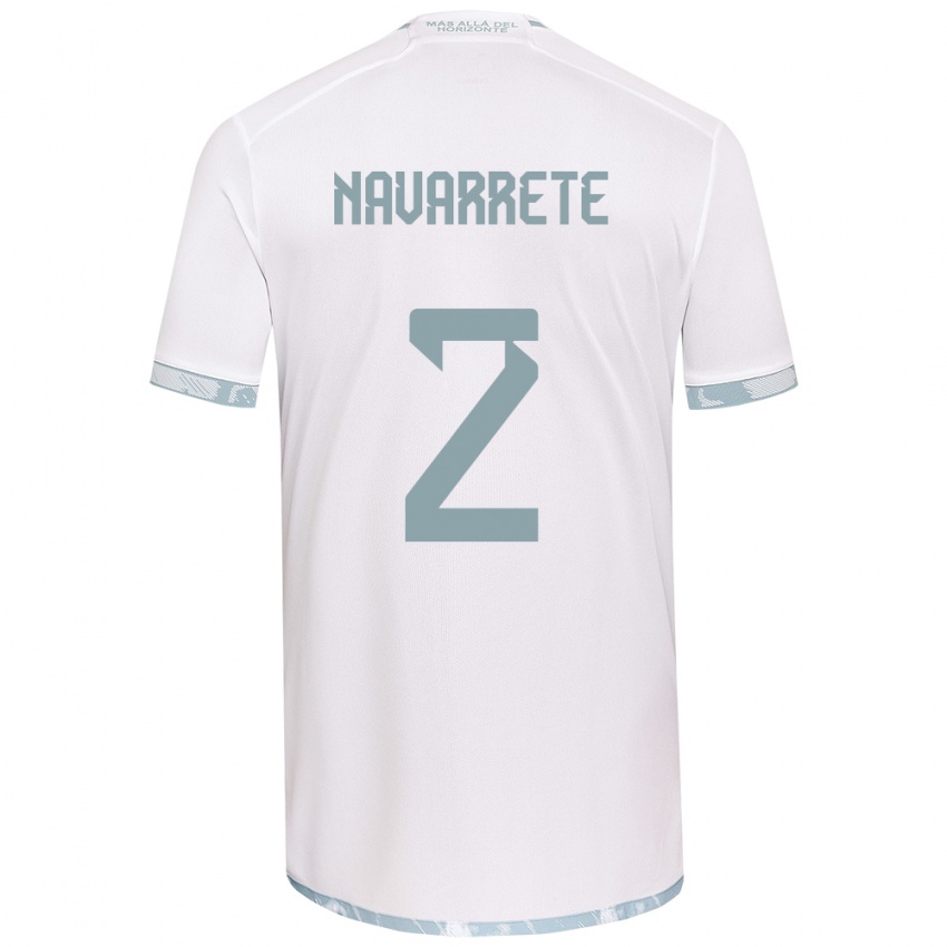 Kinder Daniel Navarrete #2 Weiß Grau Auswärtstrikot Trikot 2024/25 T-Shirt Österreich