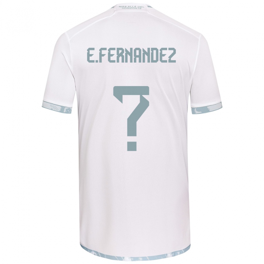 Kinder Enzo Fernández #0 Weiß Grau Auswärtstrikot Trikot 2024/25 T-Shirt Österreich