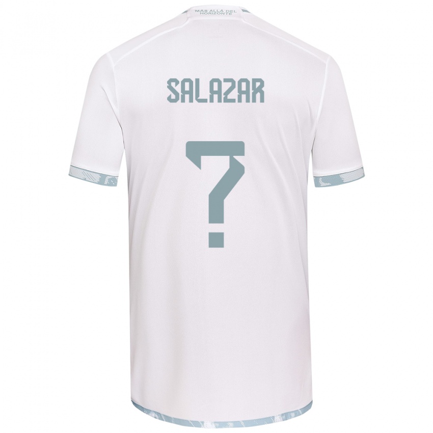 Kinder Yahir Salazar #0 Weiß Grau Auswärtstrikot Trikot 2024/25 T-Shirt Österreich