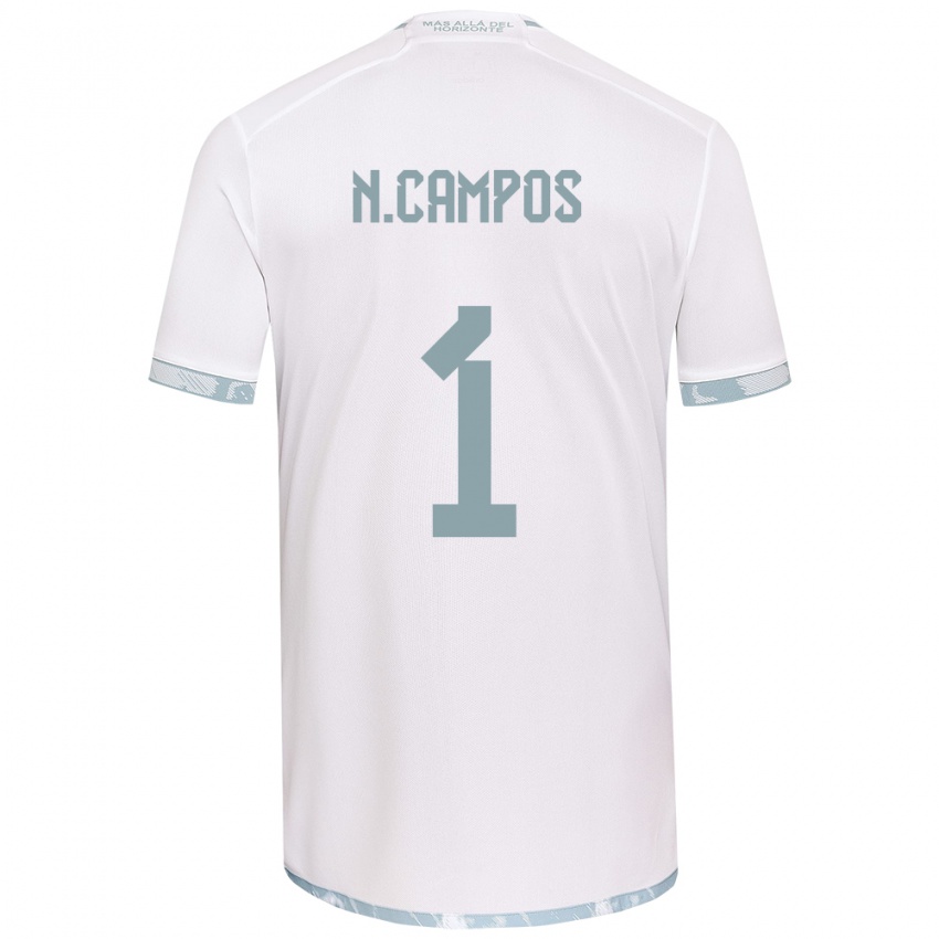 Kinder Natalia Campos #1 Weiß Grau Auswärtstrikot Trikot 2024/25 T-Shirt Österreich