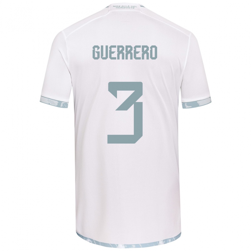 Kinder Carla Guerrero #3 Weiß Grau Auswärtstrikot Trikot 2024/25 T-Shirt Österreich