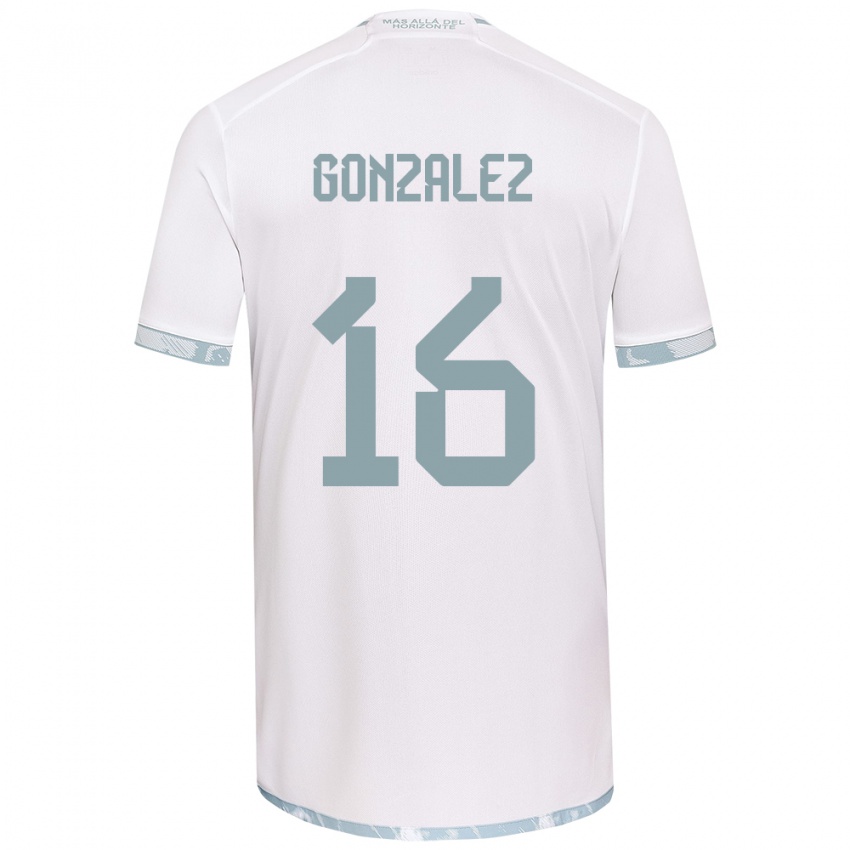 Kinder Monserratt González #16 Weiß Grau Auswärtstrikot Trikot 2024/25 T-Shirt Österreich