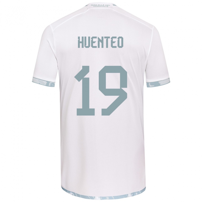 Kinder Yessenia Huenteo #19 Weiß Grau Auswärtstrikot Trikot 2024/25 T-Shirt Österreich