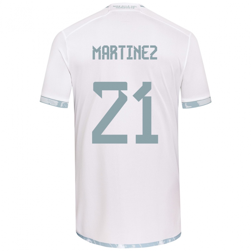 Kinder Maria Martínez #21 Weiß Grau Auswärtstrikot Trikot 2024/25 T-Shirt Österreich