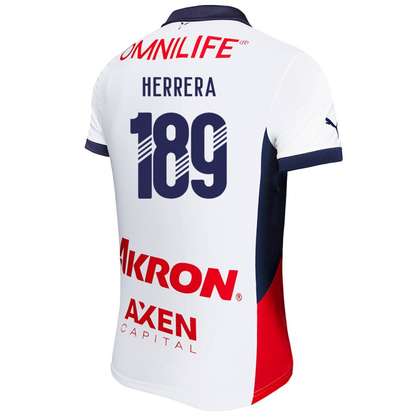 Kinder Antonio Herrera #189 Weiß Rot Blau Auswärtstrikot Trikot 2024/25 T-Shirt Österreich