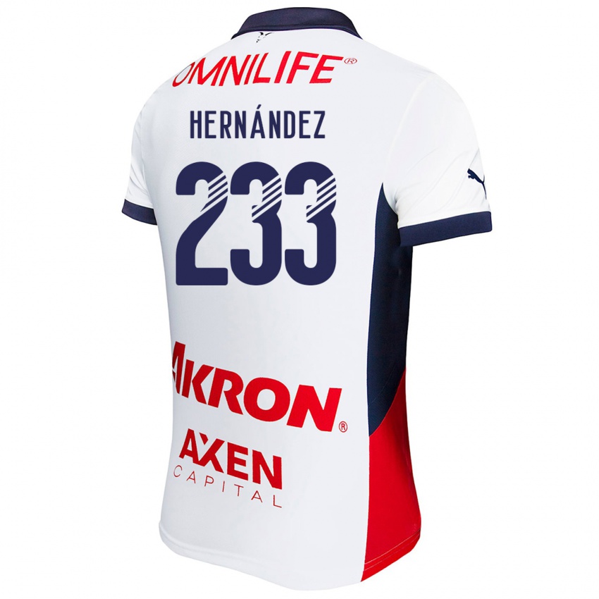 Kinder Zinedine Hernández #233 Weiß Rot Blau Auswärtstrikot Trikot 2024/25 T-Shirt Österreich