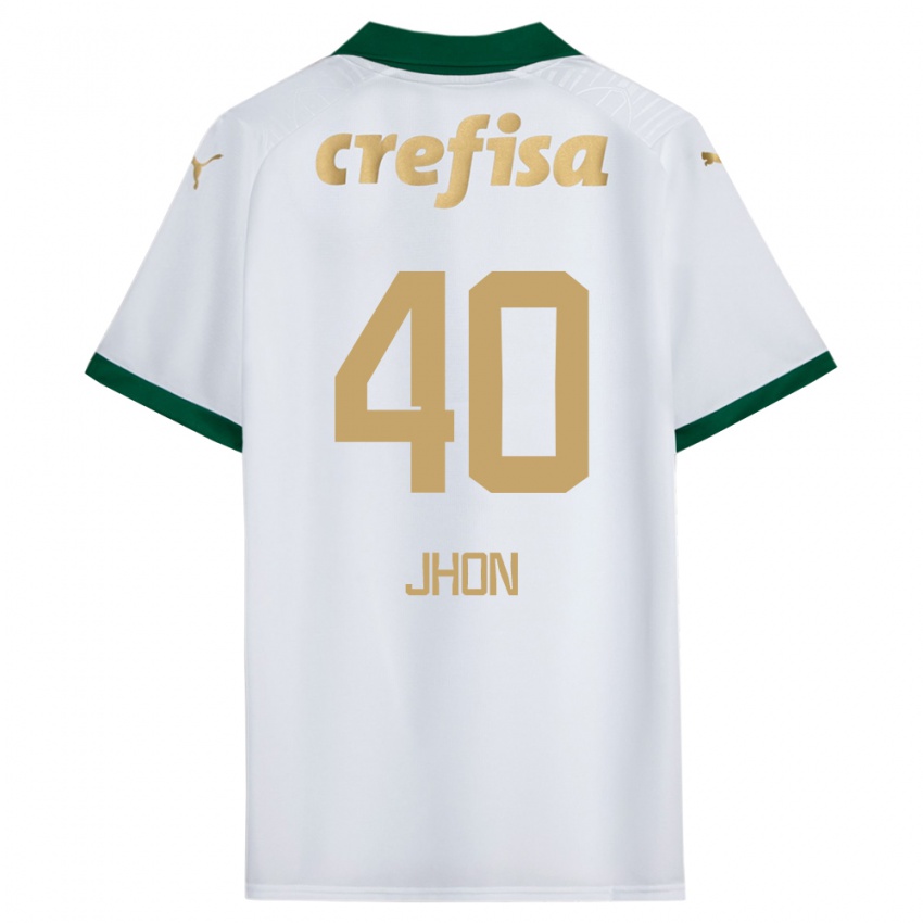 Kinder Jhon Jhon #40 Weiß Grün Auswärtstrikot Trikot 2024/25 T-Shirt Österreich