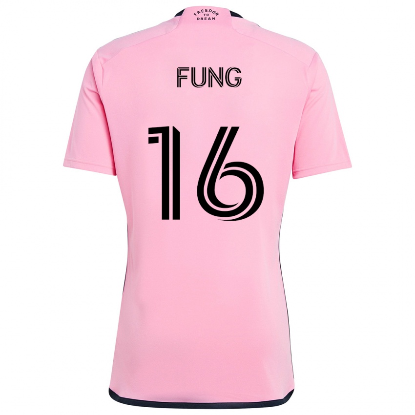 Herren Victor Fung #16 Rosa Heimtrikot Trikot 2024/25 T-Shirt Österreich