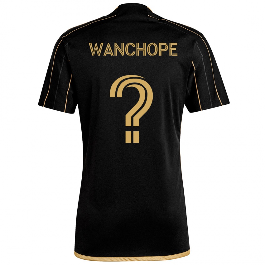 Herren Matías Wanchope #0 Schwarzes Gold Heimtrikot Trikot 2024/25 T-Shirt Österreich