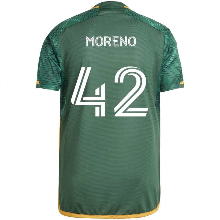 Herren Alexis Moreno #42 Grün Orange Heimtrikot Trikot 2024/25 T-Shirt Österreich