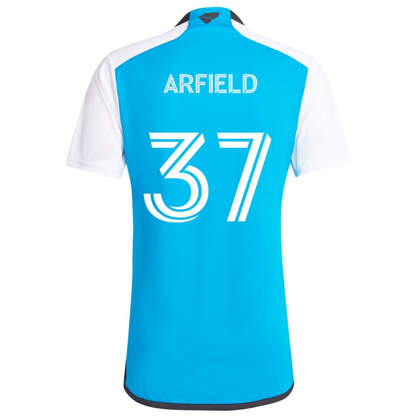 Herren Scott Arfield #37 Blau Weiss Heimtrikot Trikot 2024/25 T-Shirt Österreich