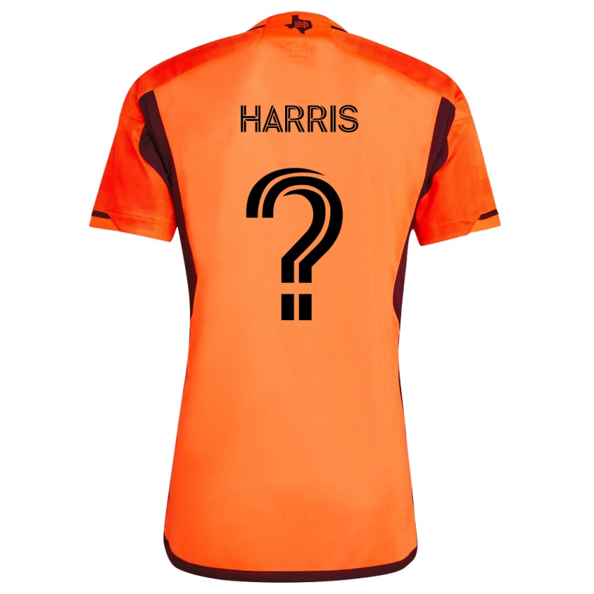 Herren Micah Harris #0 Orange Schwarz Heimtrikot Trikot 2024/25 T-Shirt Österreich