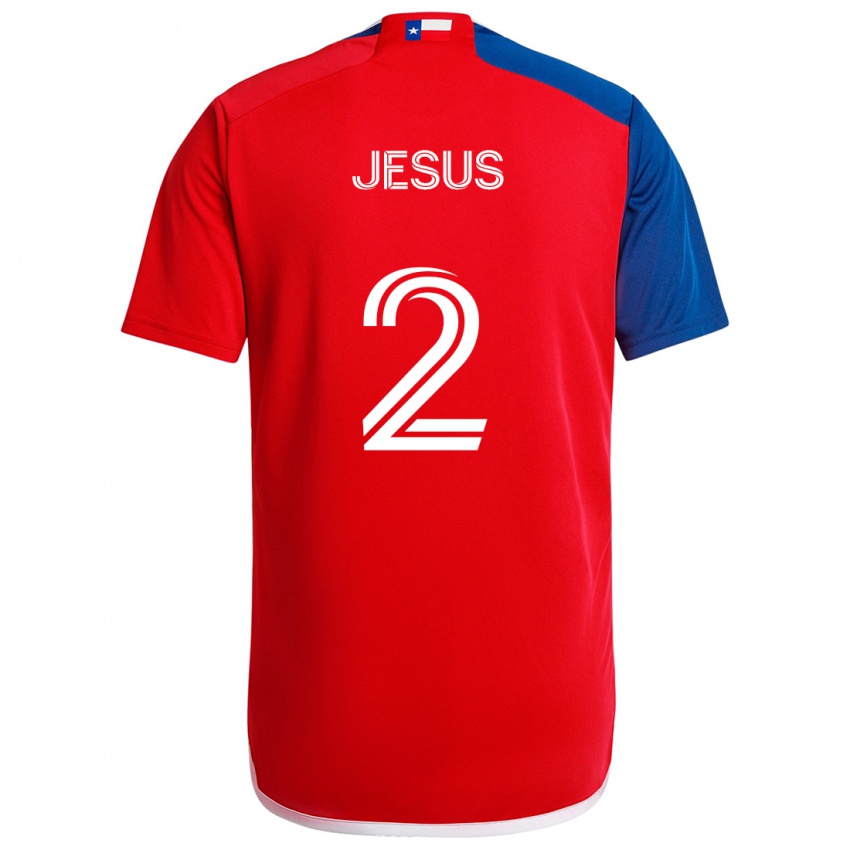 Herren Geovane Jesus #2 Blau Rot Heimtrikot Trikot 2024/25 T-Shirt Österreich