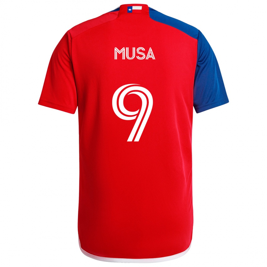 Herren Petar Musa #9 Blau Rot Heimtrikot Trikot 2024/25 T-Shirt Österreich