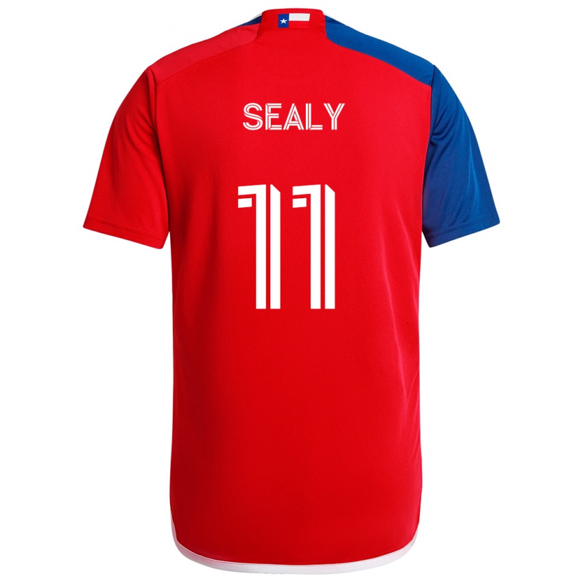 Herren Dante Sealy #11 Blau Rot Heimtrikot Trikot 2024/25 T-Shirt Österreich