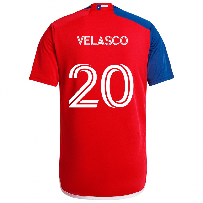 Herren Alan Velasco #20 Blau Rot Heimtrikot Trikot 2024/25 T-Shirt Österreich