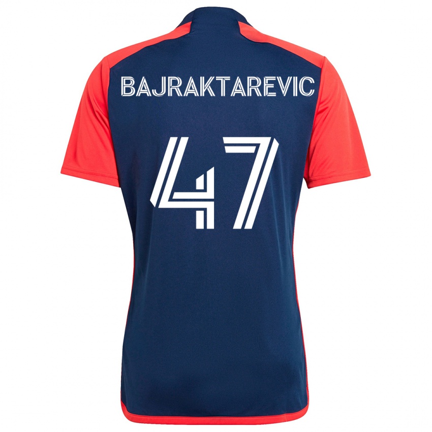 Herren Esmir Bajraktarevic #47 Blau Rot Heimtrikot Trikot 2024/25 T-Shirt Österreich