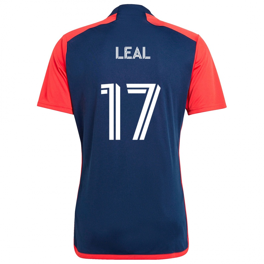 Herren Patrick Leal #17 Blau Rot Heimtrikot Trikot 2024/25 T-Shirt Österreich