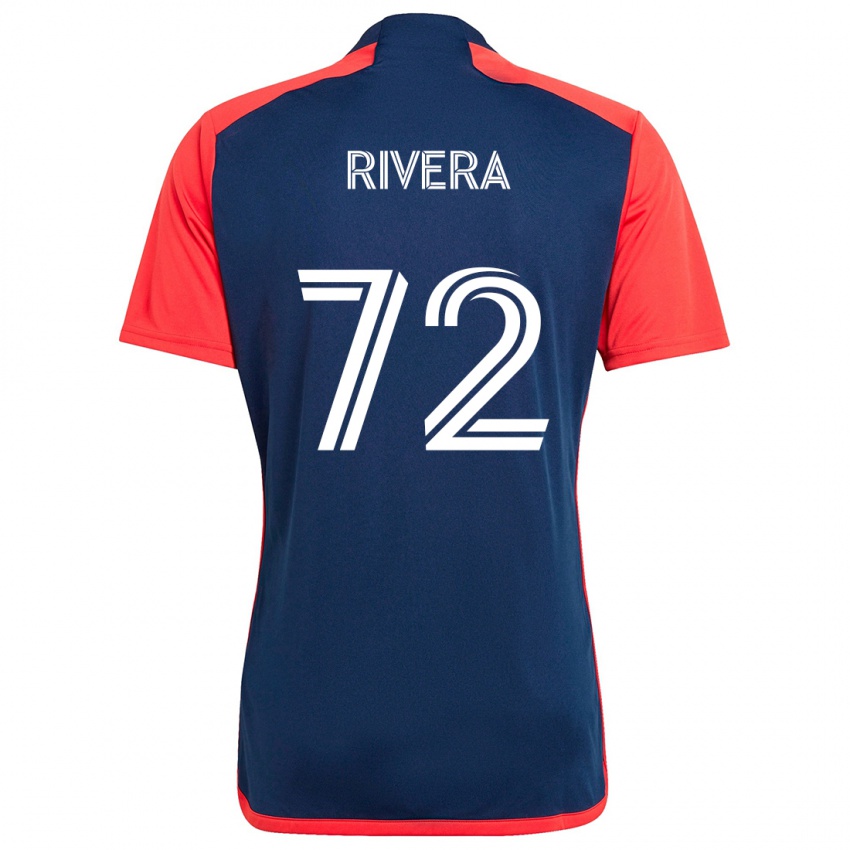 Herren Damián Rivera #72 Blau Rot Heimtrikot Trikot 2024/25 T-Shirt Österreich