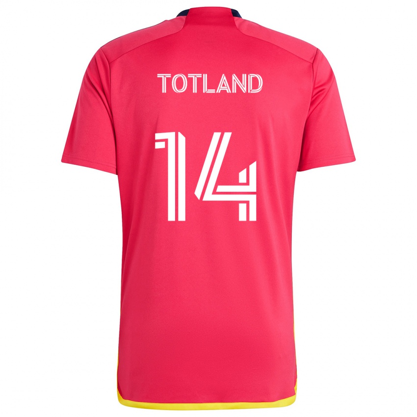 Herren Tomas Totland #14 Rot Blau Heimtrikot Trikot 2024/25 T-Shirt Österreich