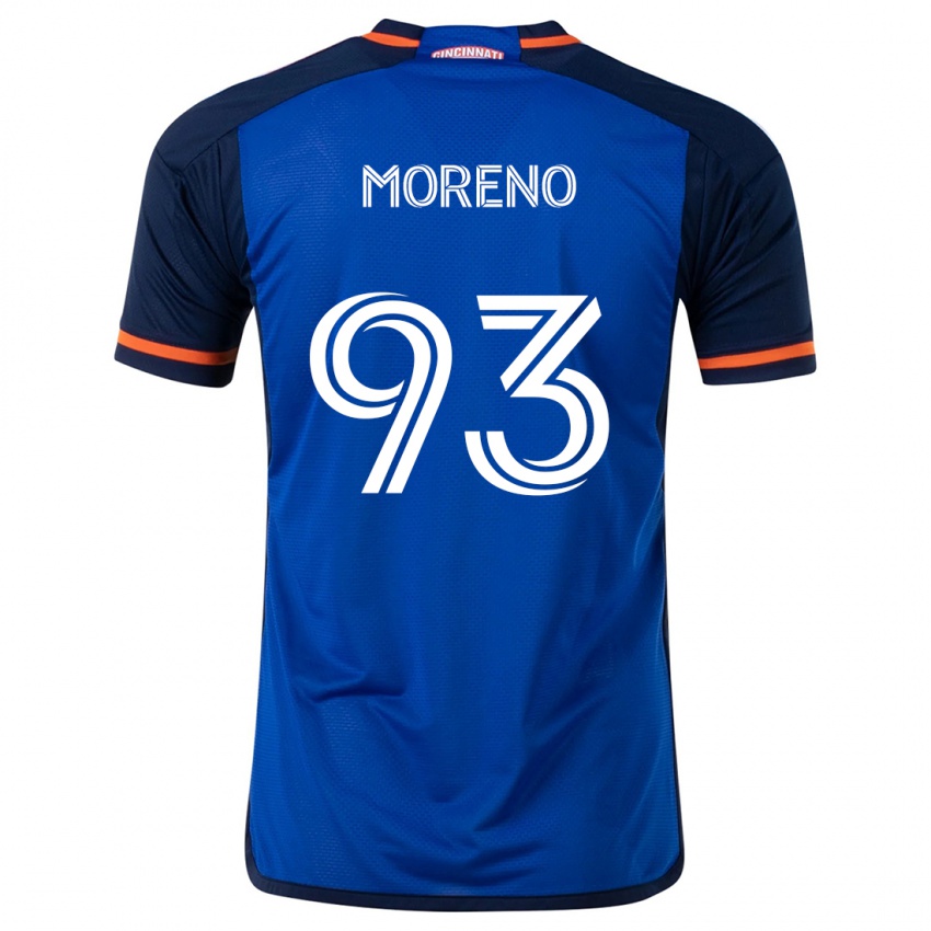 Herren Júnior Moreno #93 Blau Weiss Heimtrikot Trikot 2024/25 T-Shirt Österreich