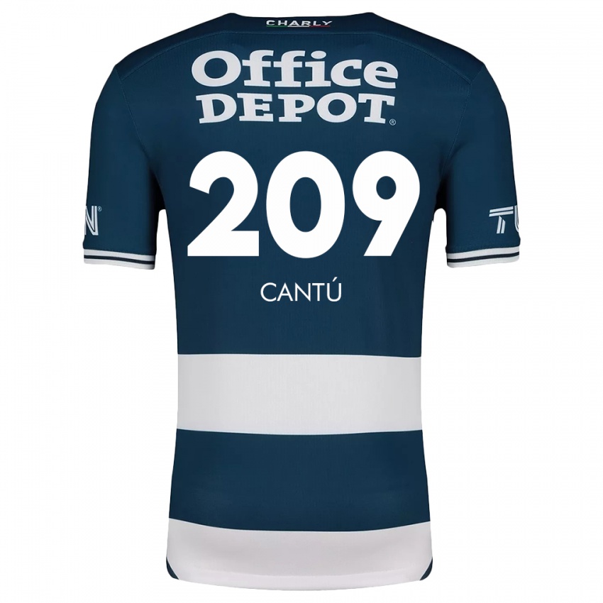 Herren Juan Cantú #209 Blau Weiss Heimtrikot Trikot 2024/25 T-Shirt Österreich