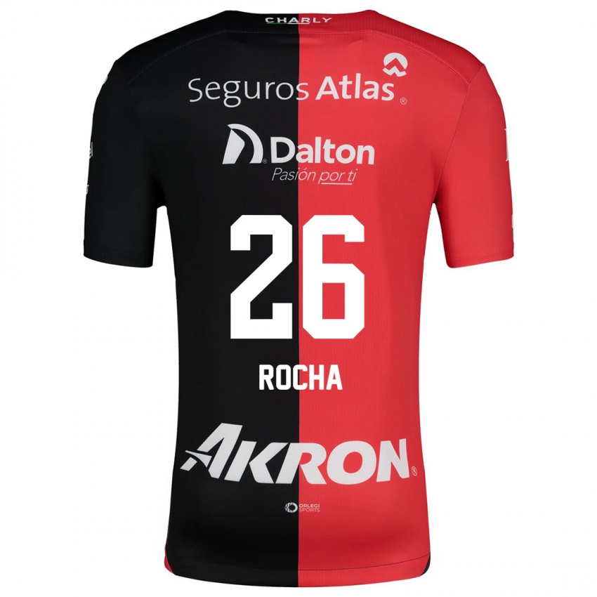 Herren Aldo Rocha #26 Rot Schwarz Heimtrikot Trikot 2024/25 T-Shirt Österreich