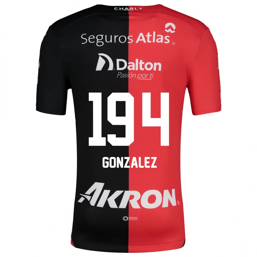 Herren Andrés González #194 Rot Schwarz Heimtrikot Trikot 2024/25 T-Shirt Österreich