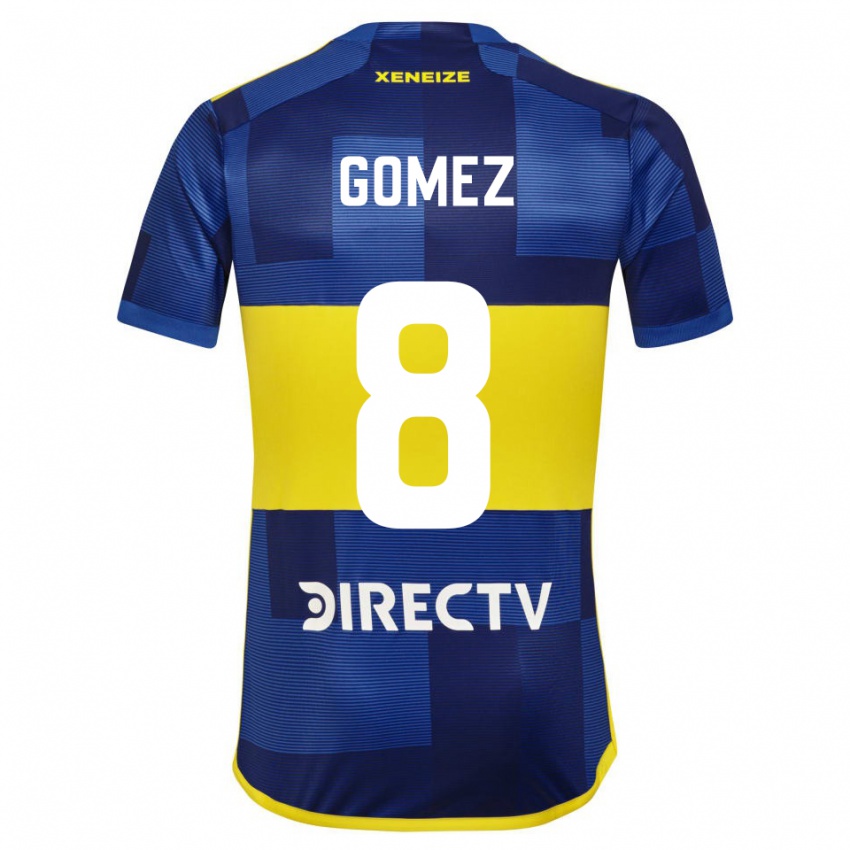 Herren Camila Gomez Ares #8 Blau Gelb Heimtrikot Trikot 2024/25 T-Shirt Österreich