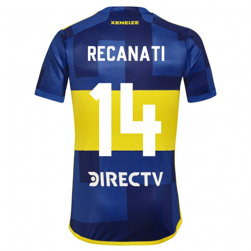 Herren Bianca Recanati #14 Blau Gelb Heimtrikot Trikot 2024/25 T-Shirt Österreich