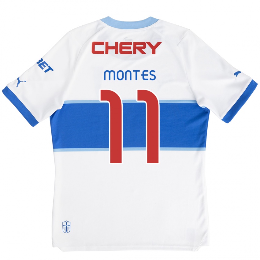 Herren Clemente Montes #11 Weiß Blau Heimtrikot Trikot 2024/25 T-Shirt Österreich