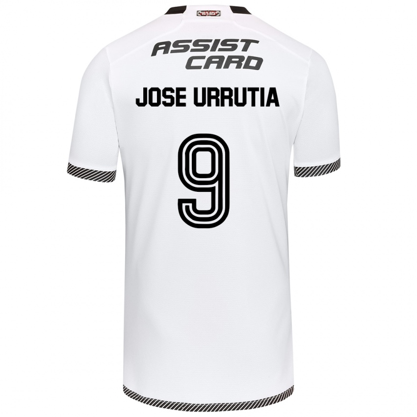 Herren María José Urrutia #9 Weiß Schwarz Heimtrikot Trikot 2024/25 T-Shirt Österreich