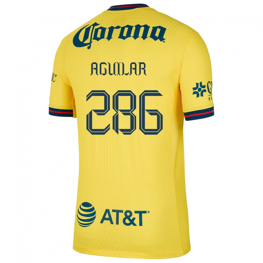 Herren Nicolás Aguilar #286 Gelb Blau Heimtrikot Trikot 2024/25 T-Shirt Österreich