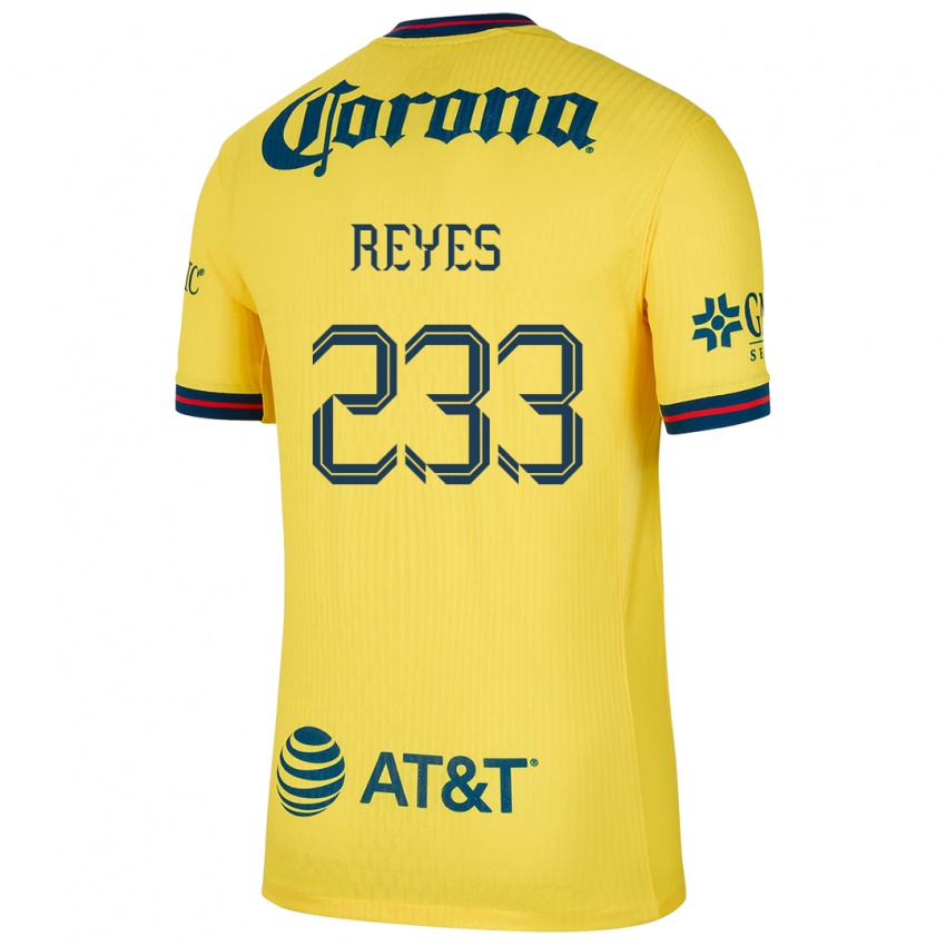 Herren Andrés Reyes #233 Gelb Blau Heimtrikot Trikot 2024/25 T-Shirt Österreich