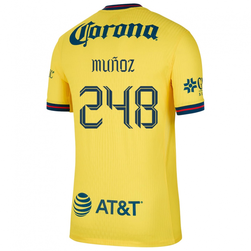 Herren Diego Muñoz #248 Gelb Blau Heimtrikot Trikot 2024/25 T-Shirt Österreich