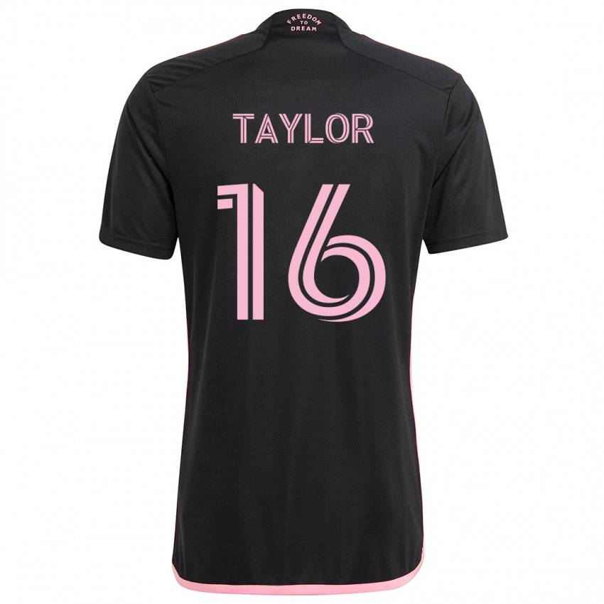 Herren Robert Taylor #16 Schwarz Auswärtstrikot Trikot 2024/25 T-Shirt Österreich