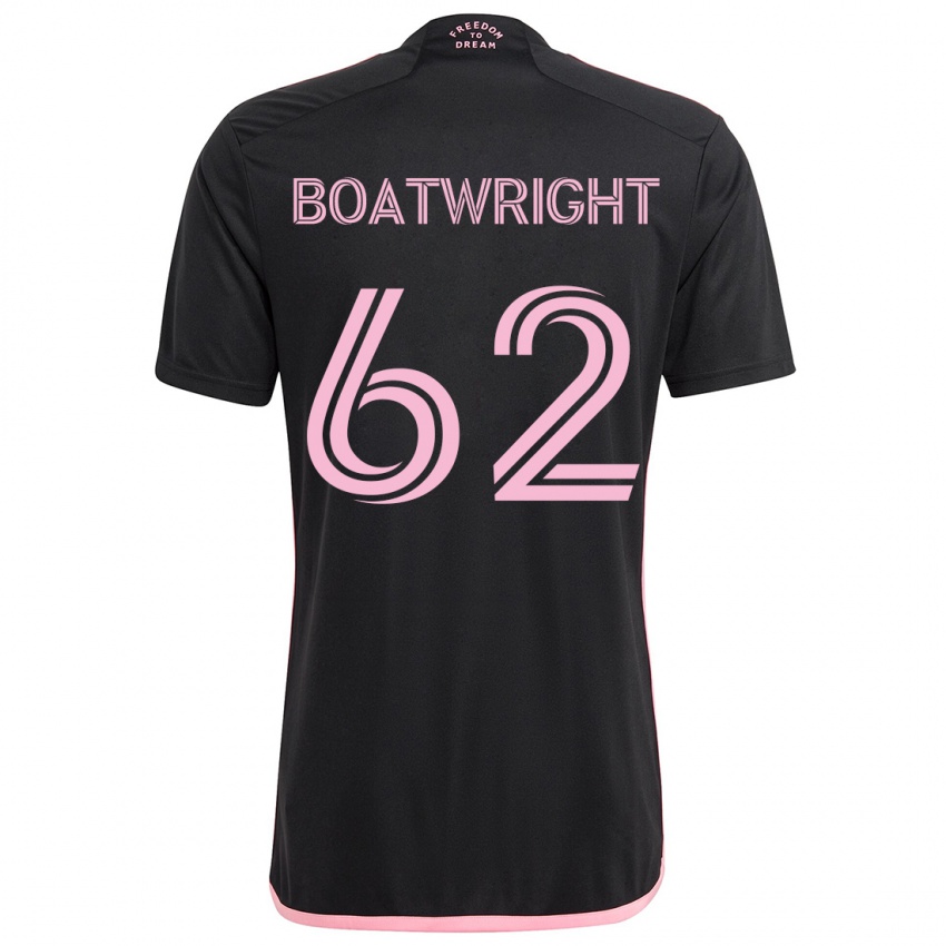 Herren Israel Boatwright #62 Schwarz Auswärtstrikot Trikot 2024/25 T-Shirt Österreich