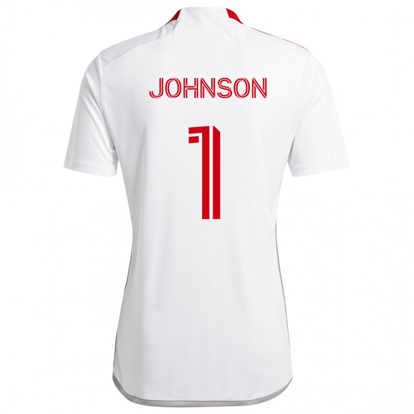 Herren Sean Johnson #1 Weiß Rot Auswärtstrikot Trikot 2024/25 T-Shirt Österreich