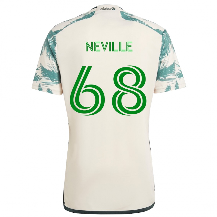 Herren Harvey Neville #68 Beige Braun Auswärtstrikot Trikot 2024/25 T-Shirt Österreich