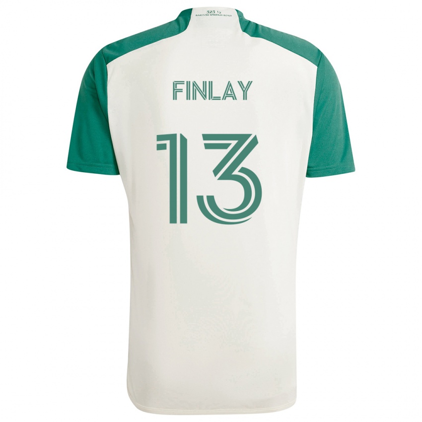 Herren Ethan Finlay #13 Braune Farben Grün Auswärtstrikot Trikot 2024/25 T-Shirt Österreich