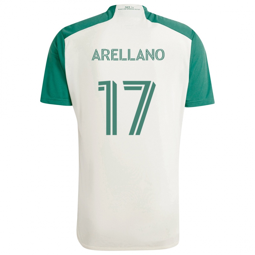 Herren Bryan Arellano #17 Braune Farben Grün Auswärtstrikot Trikot 2024/25 T-Shirt Österreich