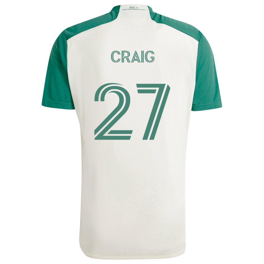 Herren Brandan Craig #27 Braune Farben Grün Auswärtstrikot Trikot 2024/25 T-Shirt Österreich