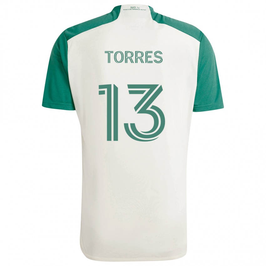 Herren Leo Torres #13 Braune Farben Grün Auswärtstrikot Trikot 2024/25 T-Shirt Österreich