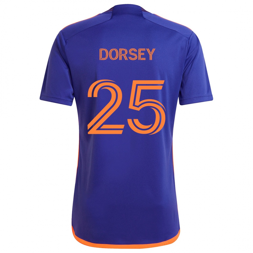 Herren Griffin Dorsey #25 Lila Orange Auswärtstrikot Trikot 2024/25 T-Shirt Österreich