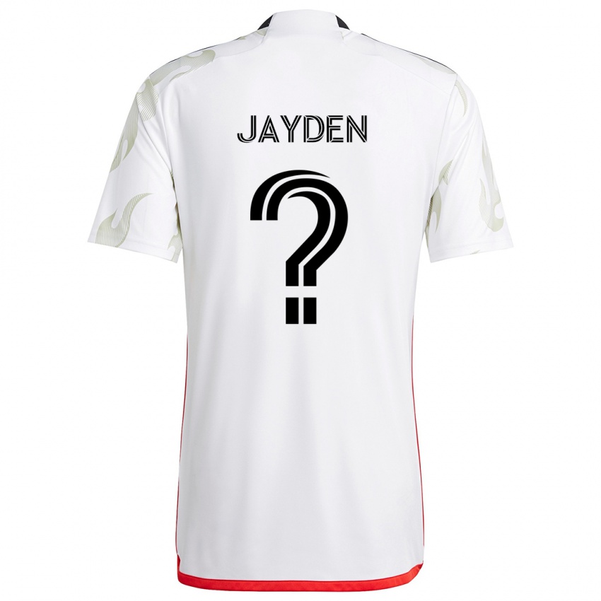 Herren Rus Jayden #0 Weiß Rot Schwarz Auswärtstrikot Trikot 2024/25 T-Shirt Österreich